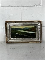 Landscape vintage framed art