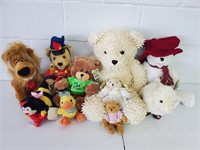 Miscellaneous plush teddy bear lot