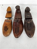 Vintage cobbler wooden shoe stretchers forms
