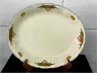 Vintage platter W H Grindley & Co cream petal
