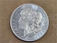 1884 Morgan Silver Dollar New Orleans AU