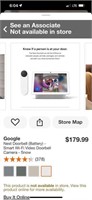Google Nest Doorbell (Battery)  Video Doorbell Cam