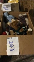 Box of “Ty” Bears