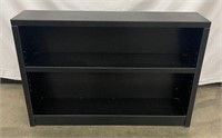 AMH3834 Small Black Bookcase With Two Shelves #2