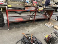 10.5' Steel Work Bench with Vice