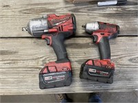 Milwaukee 1/2 and 1/4 Battery Impacts