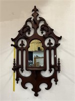 Antique Mahogany Coat Rack W/ Mirror