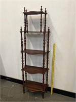 5 Tier Spindle Maple Shelf