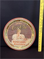 Vintage Coca Cola Tray Round