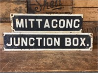 Mittagong Junction Box Cast Iron Sign