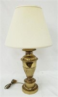 AMH3857 Gold Toned Single Lamp With Shade