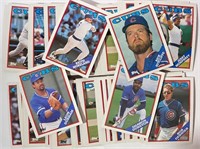 LOT OF 80-1988 TOPPS CHICAGO CUBS TRADING CARDS