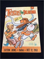 Cotton Bowl TX OU Program 1963