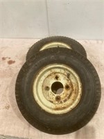 Small trailer tires and rims. 4.8 / 4.0 - 8