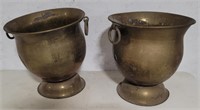 2 Brass urns 14"15"h