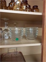 Pyrex bowls and glasses