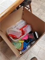 Box full of kitchen goods