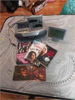 Sony cd cassette  radio Callender clock Alice