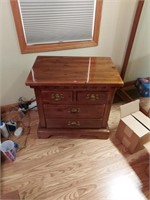 4drawer solid wood night stand