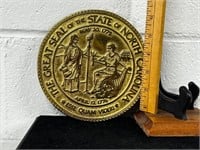trivet Great Seal State NC Virginia Metalcrafters