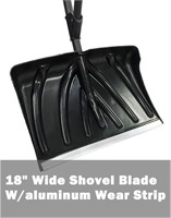 18in shovel blade with aluminum wear strip.