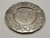 1912 South American Silver Coin Dish