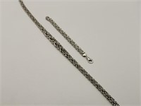 Sterling Silver Rope Necklace & Bracelet