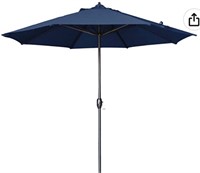 bj 9 ft sunbrella aluminum umbrella navy
