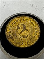 (1863) ANTI SLAVERY SP SUSPENDER BUTTONS LINCOLN
