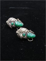 Pair of Mexico silver earrings
