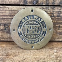 NZ Railway Workshop Brass Cover
