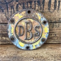 DBS Embossed Cast Iron Axle Cover