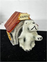 Vintage happy Dog and Doghouse Salt & Pepper