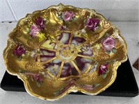 Antique hand painted porcelain bowl