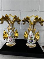 Pair of vintage beautiful bridal vases