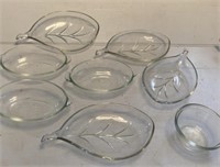 Small Pyrex 3 Oval Glass Dishes 6.5" x 4"