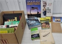 Box books - world war II, gardening, Audubon, etc