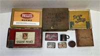 Vintage Cigar Boxes & Tin Items