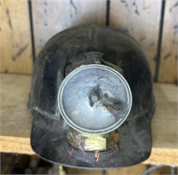 Vintage Coal Miners Helmet w/ Carbide Lamp