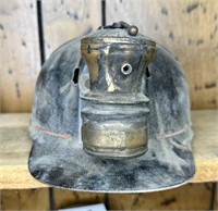Vintage Coal Miners Helmet w/ Carbide Lamp