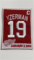 2007 Steve Yzerman Red Wings Capitan Patch