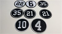 NHL Hockey Player Jersey Number Patches Patch