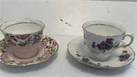 Tea Cup Collection 2 Tea Cups Bone China Rosina