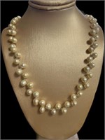 Natural 6mm Station Pearl Necklace