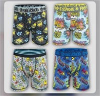 New($20)Boys 4-Pack  Boxer Briefs Size: 8