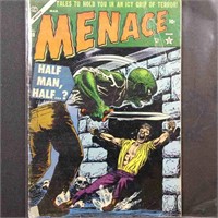 Menace #10 1953 Golden Age comic book, with crease