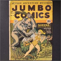 Jumbo Comics #35 1942 Golden Age comic book, with