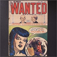 Wanted #26 1950 Golden Age comic book, some spine