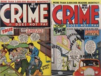 9 Crime Does Not Pay 1940s-1950s Golden Age Comic