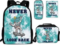 4Pcs Kids Dinosaur Backpacks for Boys